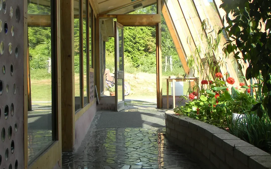 Earthship indoor garden