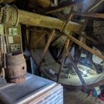 inside the 'donkey wheel' at Stanmer Park