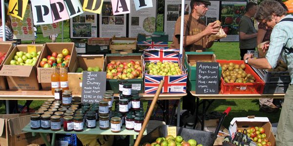 Apple Day produce stall