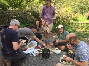 Lunch at the plot